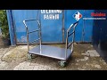 Trolley Barang Stainless Model U – Trolley Stainless double handle