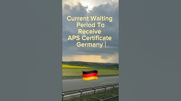 Current APS Certificate Timeline ( May 2023) #aps #apscertificate #apscertificateupdate #apsgermany
