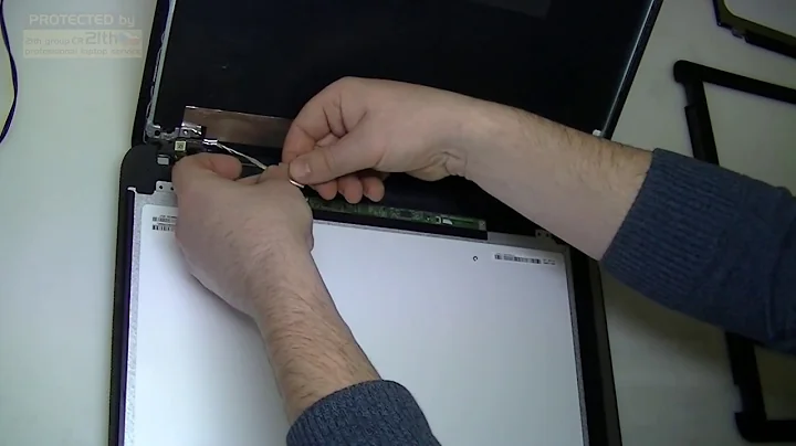 DIY -how to replace or remove screen LCD on HP 250 255 G5, Display replacement, DIY solution