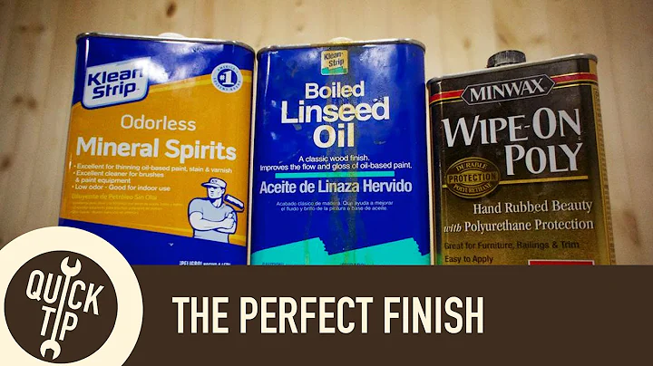 Finishing: How to Mix and Apply an Oil/Poly Blend