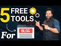 5 best free tools for blog  free blogging tools in 2024  seo tools for free