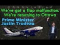 [REAL ATC] Canada's PRIME MINISTER Justin Trudeau FLAPS ISSUE