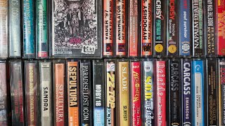 видео: Обзор коллекции аудиокассет. Часть 1 metal/rock картинка: Обзор коллекции аудиокассет. Часть 1 metal/rock
