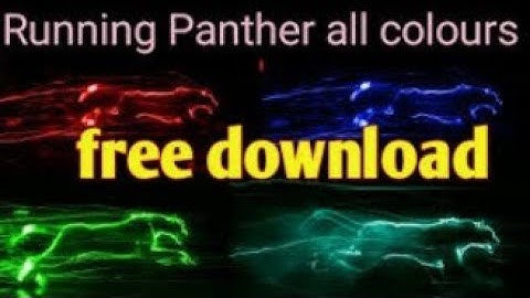 download new running panther gaming intro for free💯||mrb mohit