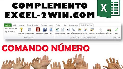 Explicación comando número | Complemento EXCEL-2WIN.COM