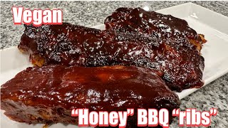 VEGAN 'HONEY' BBQ 'RIBS' | Plant based