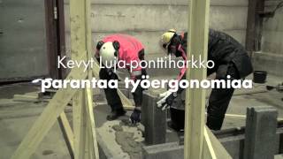 Luja-ponttiharkko - Ohusaumamuurattava Harkkoperhe Lujabetonilta! Luja-ponttiharkko - Ohusaumamuurattava Harkkoperhe Lujabetonilta!