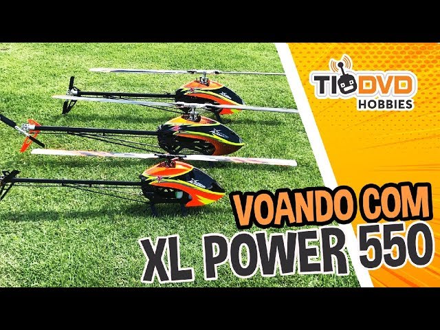 ADRENALINA PURA! HELICÓPTERO XLPOWER XL550 VOANDO - Helicoptero de Controle  Remoto Profissional 