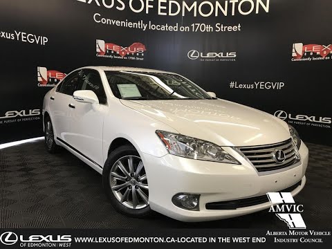 used-white-2012-lexus-es-350-executive-package-review---calgary,-alberta,-canada