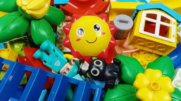 Satisfying building blocks marble run ☆ Build a marble track with lego duplo