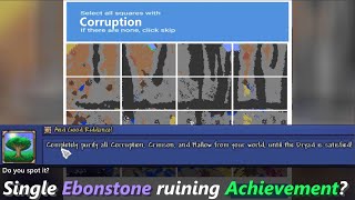 Testing things with Terraria Corruption ─ Does a single block of Ebonstone makes your world impure?