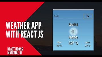 Weather App in React js with react hooks and material-ui