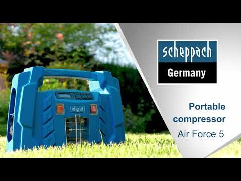 Bärbar kompressor SCHEPPACH Air Force 5 - YouTube
