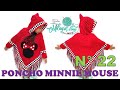 PONCHO MINNIE MOUSE TEJIDO A CROCHET PARA NIÑAS PASO A PASO