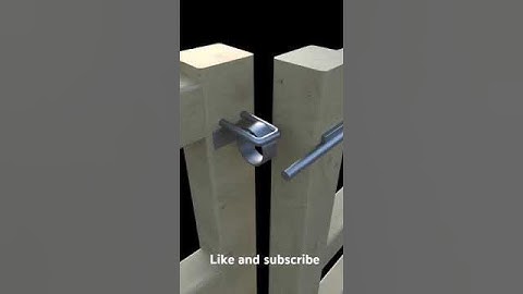Automatic gate latch lock simple secret lock automatic gate lock