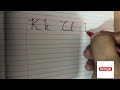 English Alphabet K to Q in Cursive Writing | Capital and Small Letters Practice|YamiGallery