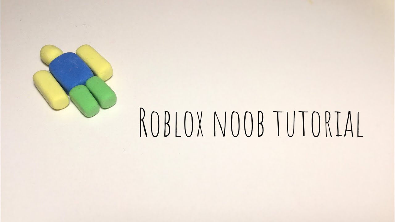 🔴ROBLOX TUTORIAL🔴NOOB POLYMER CLAY OR PLAY DOH DIY TUTORIAL