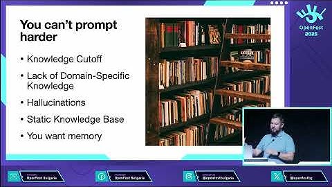 “Make your LLMs smarter with Open Source RAG” – Nikolay Stoitsev