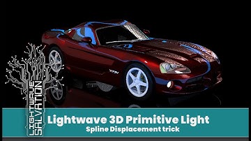Lightwave 3D Primitive Light - Displacement Spline Trick