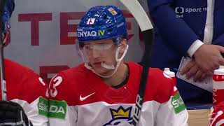 Jakub Vrána Best football pass | USA v CZE 0-1, IIHF Ice Hockey World Championships 2022