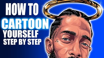 How To Cartoon Yourself !- Step By Step Nipsey Hussle Tutorial ( ADOBE ILLUSTRATOR )