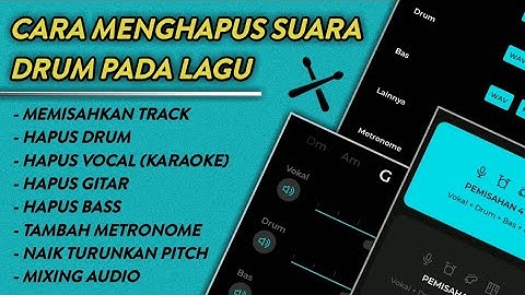 Cara menghilangkan suara gitar pada lagu di Android