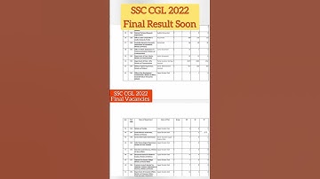 SSC CGL 2022 Final Vacancies Revised | SSC CGL Final Result Soon | #ssccgl #ssccgl2022 #shobhitmehta