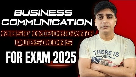 Business Communication Important Questions For BCA 1st Sem 2025 EXAMS #samtechnicalguru #amity