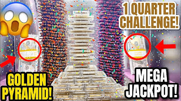 1 Quarter Challenge High Limit Coin Pusher 