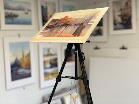 How to: work with a canvas on an easel 