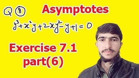 Find the asymptotes of the following curves (Bsc calculus exercise 7.1 part(6))