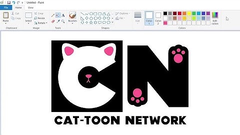 How to draw a variant Cartoon Network logo using MS Paint | How to draw on your computer