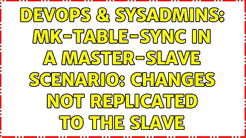 DevOps & SysAdmins: mk-table-sync in a master-slave scenario: Changes not replicated to the slave