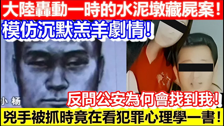 🔴大陸轟動一時的水泥墩藏屍案！兇手被抓時竟在看犯罪心理學一書！模仿沉默羔羊劇情！反問公安為何會找到我！｜CC字幕｜Podcast｜日更頻道 - 天天要聞