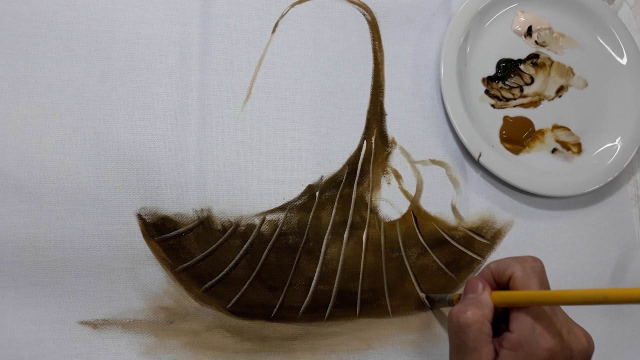 Como pintar uma cesta de vime em 10minutos -Parte1