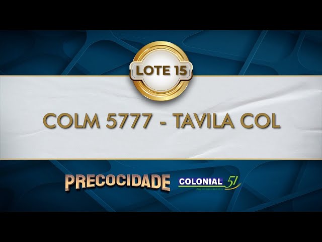 LOTE 15   COLM 5777