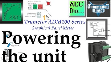 Trumeter ADM100 Series Graphical Panel Meter – Powering the unit