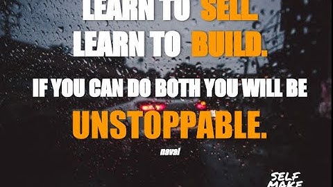 Get Rich Without Getting Lucky! | Naval Ravikant | MOTIVATION