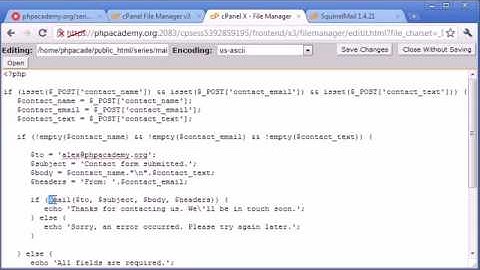 102   Creating a Simple Contact Form Part 3 ‏