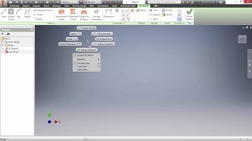 Inventor 2016 tutorial - Sketching environment & user interface on inventor 2016