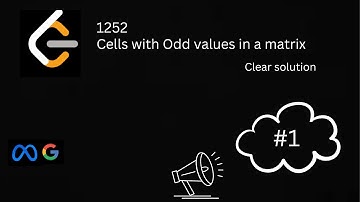 Leetcode : Cells with odd values in a matrix 1252
