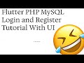 Flutter Authentication Without Firebase: MySQL + Laravel Tutorial #FlutterAuth #MySQL fluttertuto...
