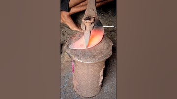 Koita Knife Cutting 🛠️🔥 #Blacksmith #Handmade #craftsmanship #cutting #Koita