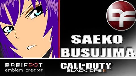 COD Black Ops 2 Emblem Tutorial - Saeko from HOTD By MissMaxinima