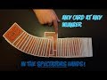 Amazing any card at any number card trick performance and tutorial