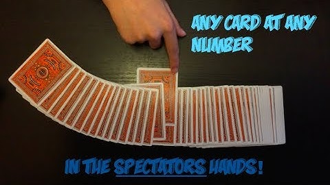 Amazing "Any Card At Any Number" Card Trick! Performance And Tutorial!