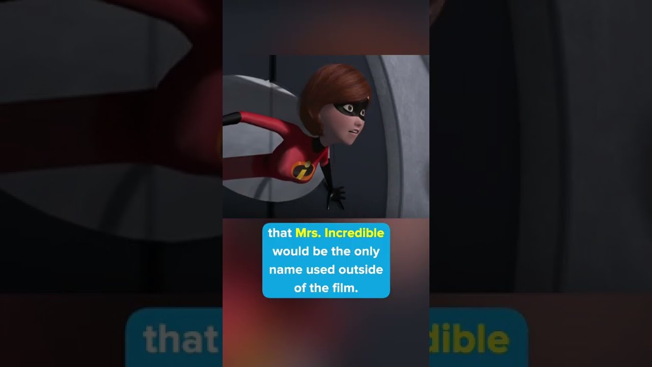 Did You Know That In THE INCREDIBLES 