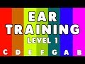 Ear training game level 1  learn  guess the notes c major scale