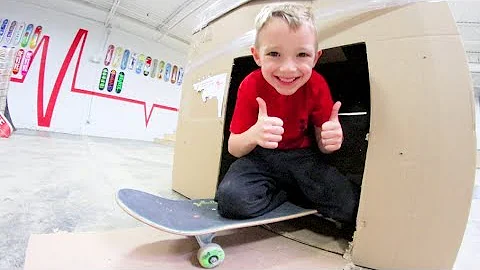 Father & Son ULTIMATE FORT AT THE SKATEPARK!