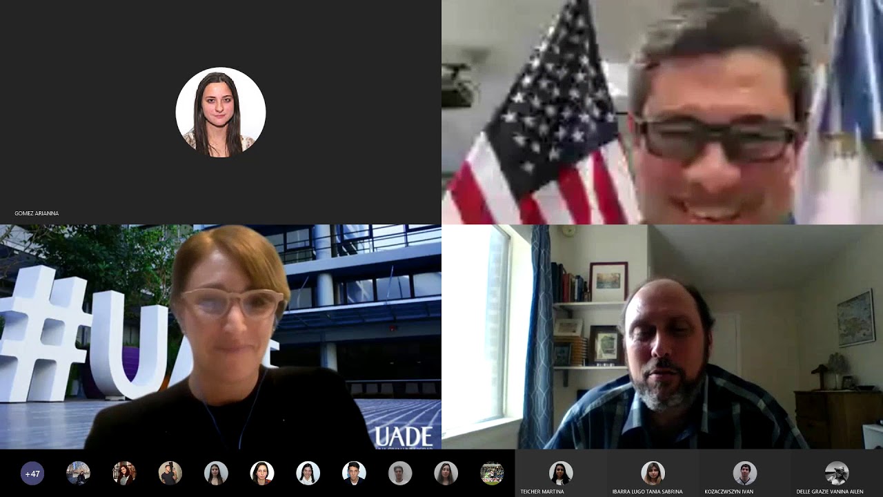 UADE internacional: webinar con Christopher Teal, diplomático de la Embajada de Estados Unidos